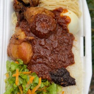 Riz blanc + viande